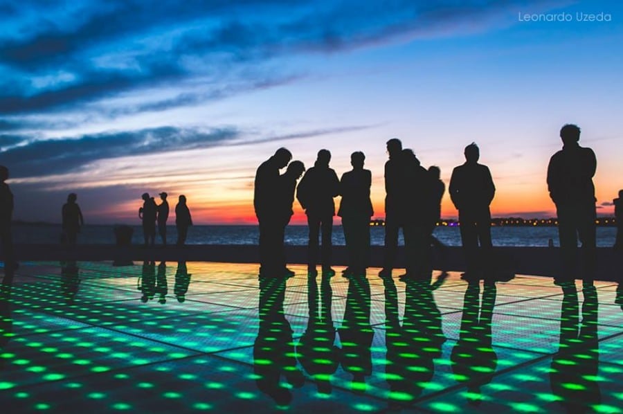 zadar greeting to the sun Leonardo Uzeda black and white