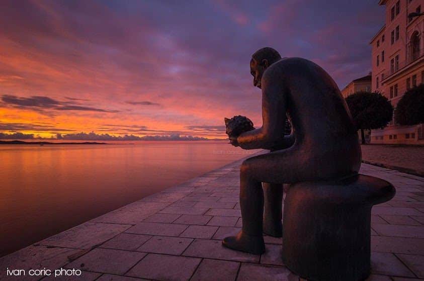 Sunset on the Rva #Zadar -Chasing the Donkey #Croatia