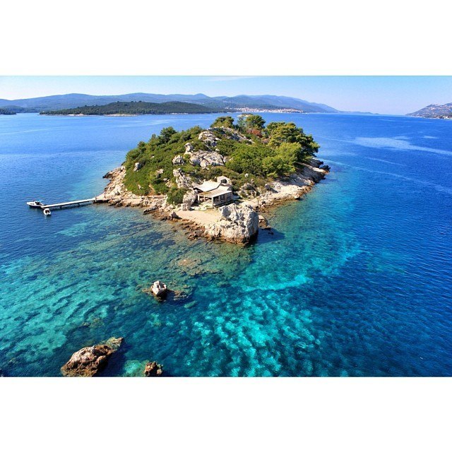 Aerial shot of Croatia - Chasing the Donkey