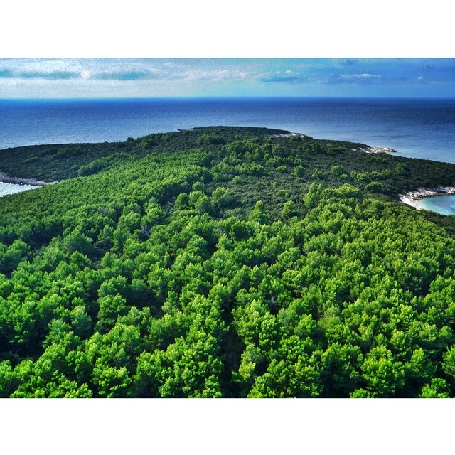 Aerial shot of Croatia - Chasing the Donkey