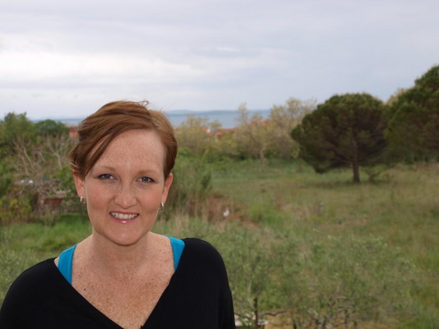 Living in Croatia SJ on the balcony Croatia - Chasing the Donkey
