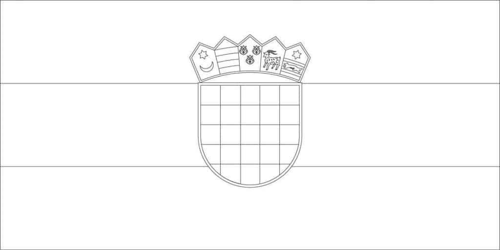 croatia-flag-coloring-pages - Chasing the Donkey Croatia