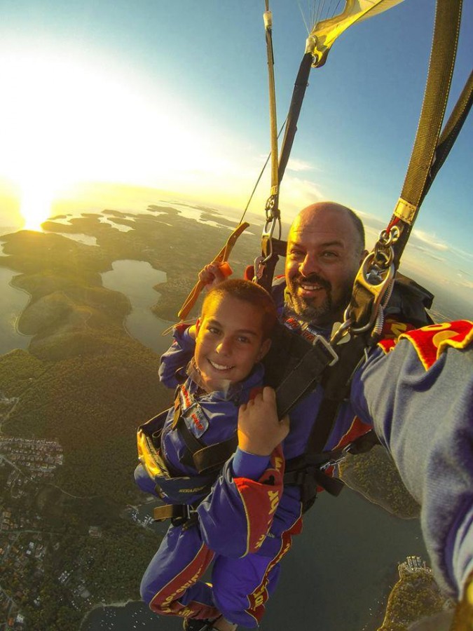 Pula Sunset while Skydiving