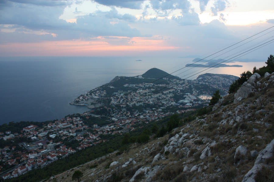 Elaphite Islands in distance