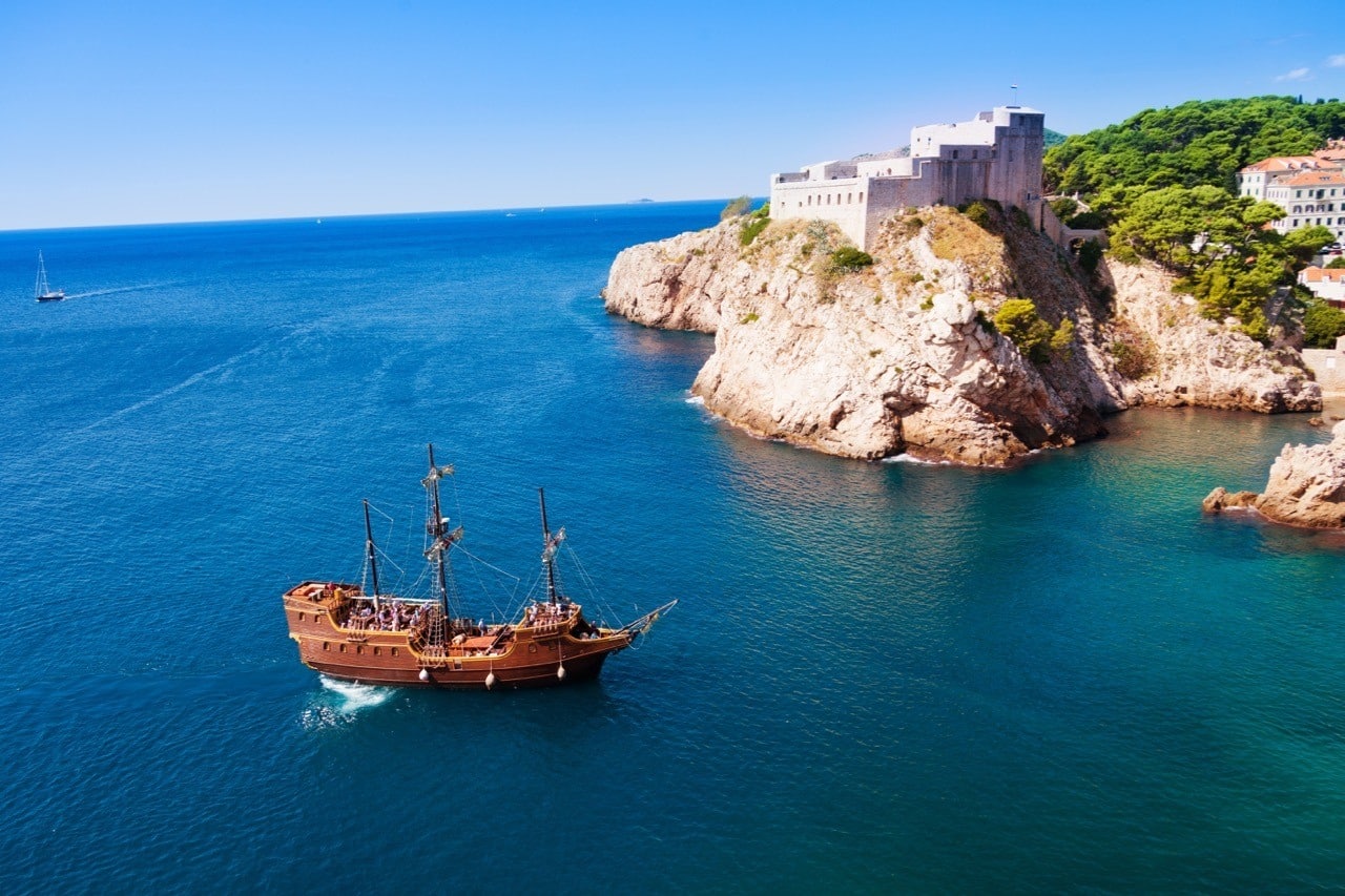 Fort Lovrijenac - Sail ship_Pirate_Dubrovnik - Croatia Travel Blog