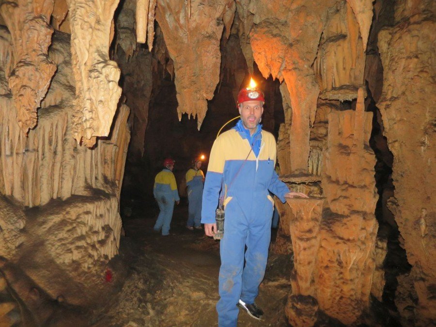 Modric Cave - Me about to be struck by the Anvil of Honesty.