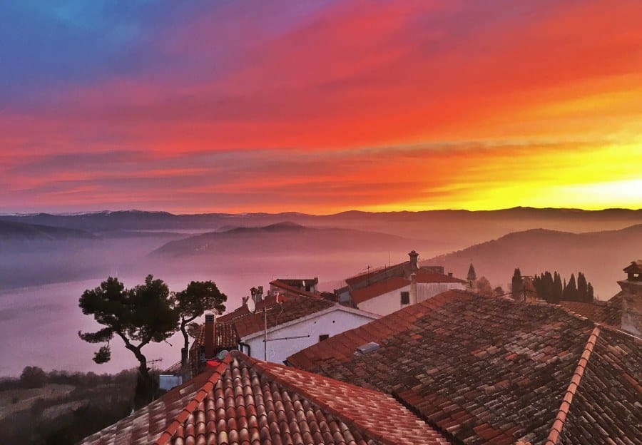 A last sunrise in Motovun | Croatia Travel Blog