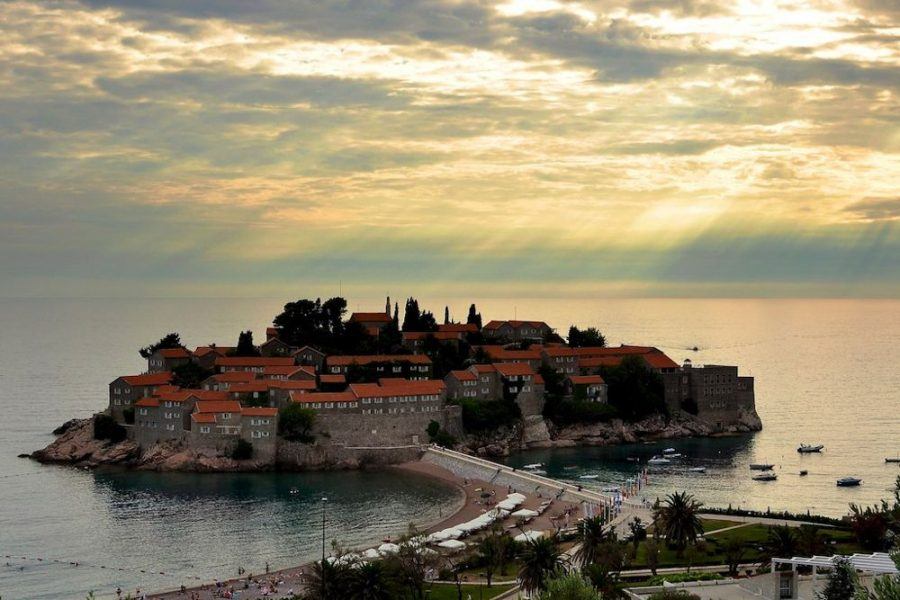 Evening Sveti Stefan Montenegro | Montenegro Travel Blog