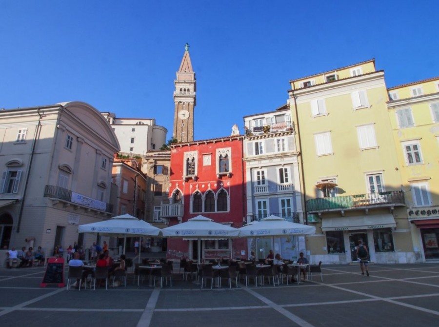 Things to do in Piran Slovenia | Venetian House and Bell Tower | Slovenia Travel Bog