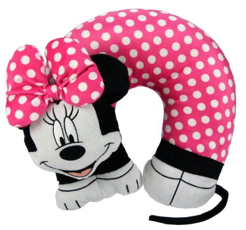 Best Travel Pillows For Long Haul Travel - Disney Minnie Mouse 3D Character Travel Pillow