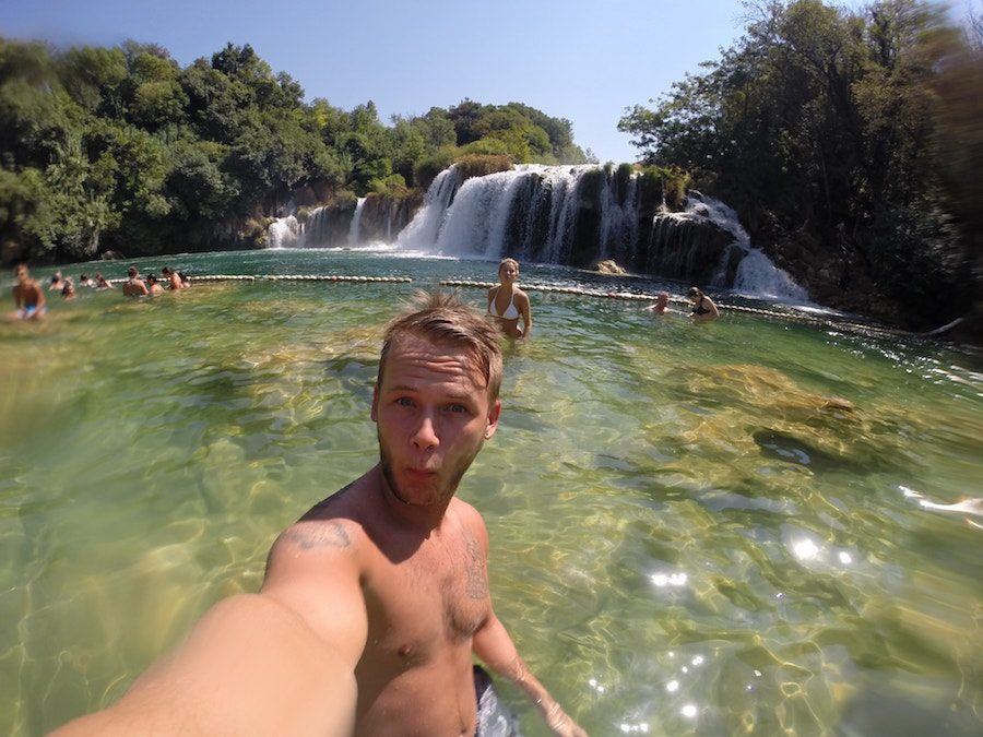 Things to do in Croatia_Day Trip to Krka National Park_Krka Waterfalls Swimming Area