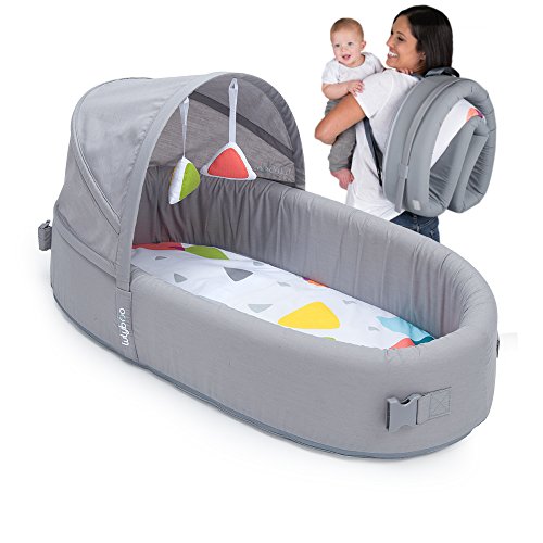 FUNNY SUPPLY 3-1 Baby Travel Crib Lightweight Travel Cot Easy to Pack-Yard with Mattress Sheet Portable