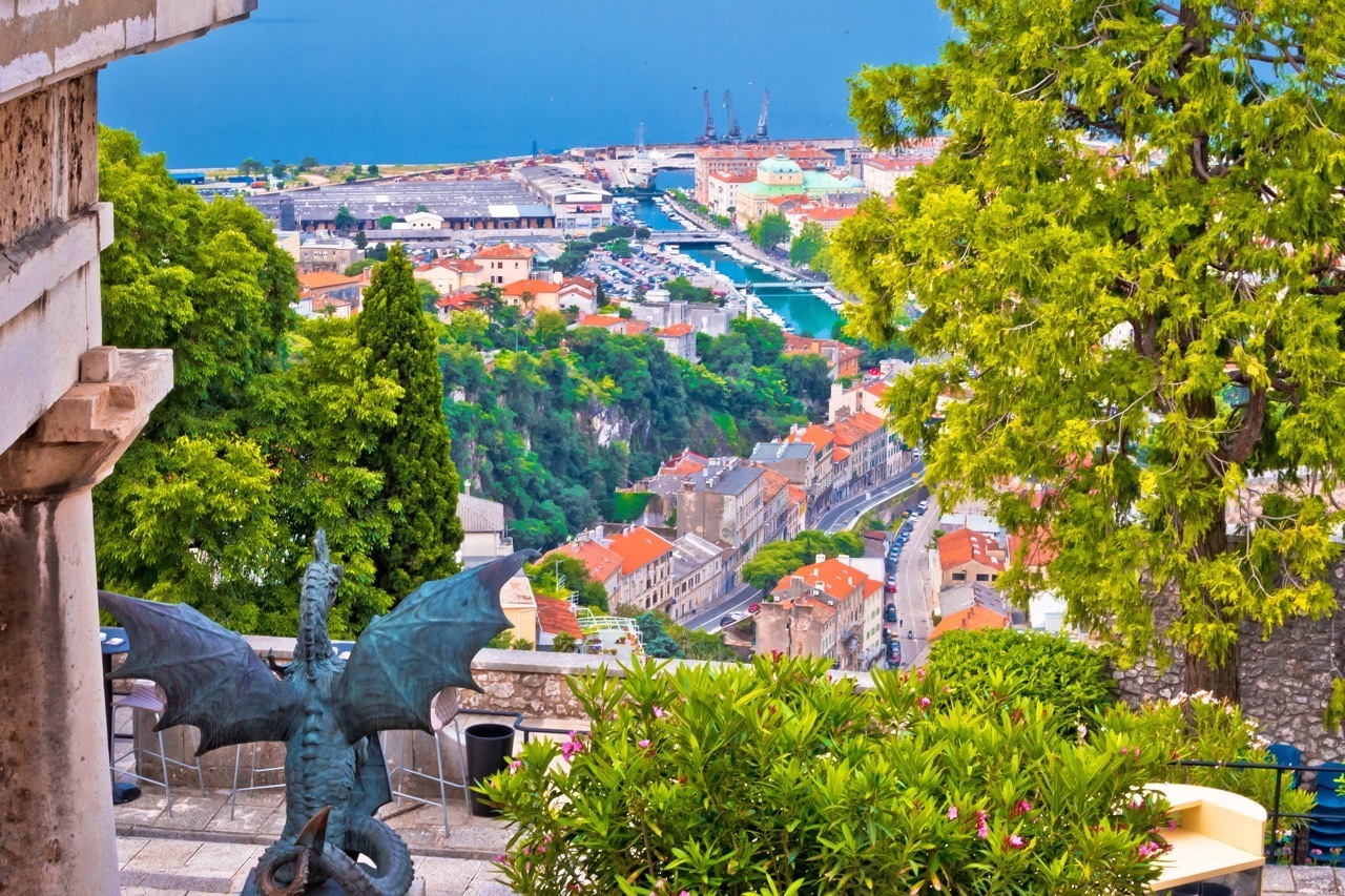 City of Rijeka view from Trsat