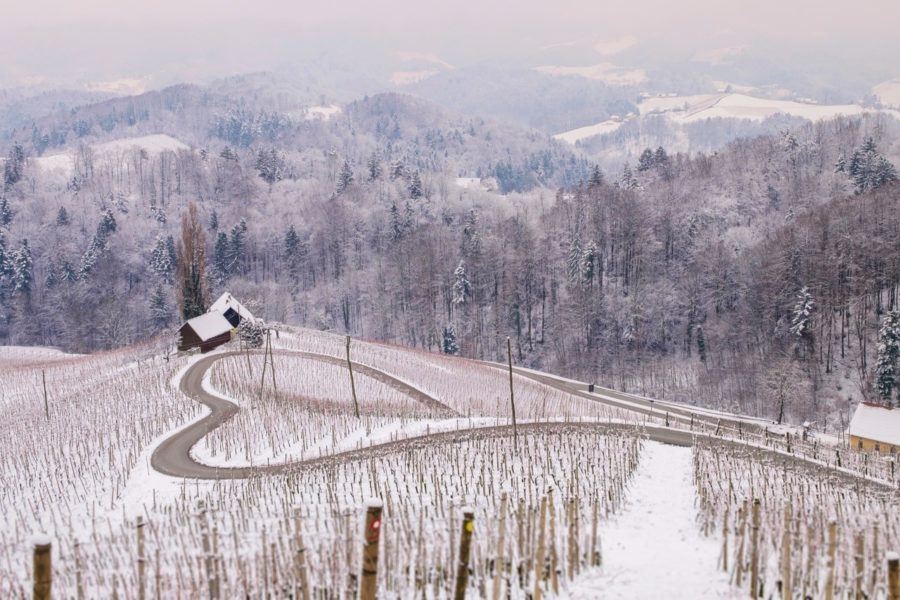 Štajerska_HEART SHAPED ROAD SLOVENIA - WINTER IN SLOVENIA
