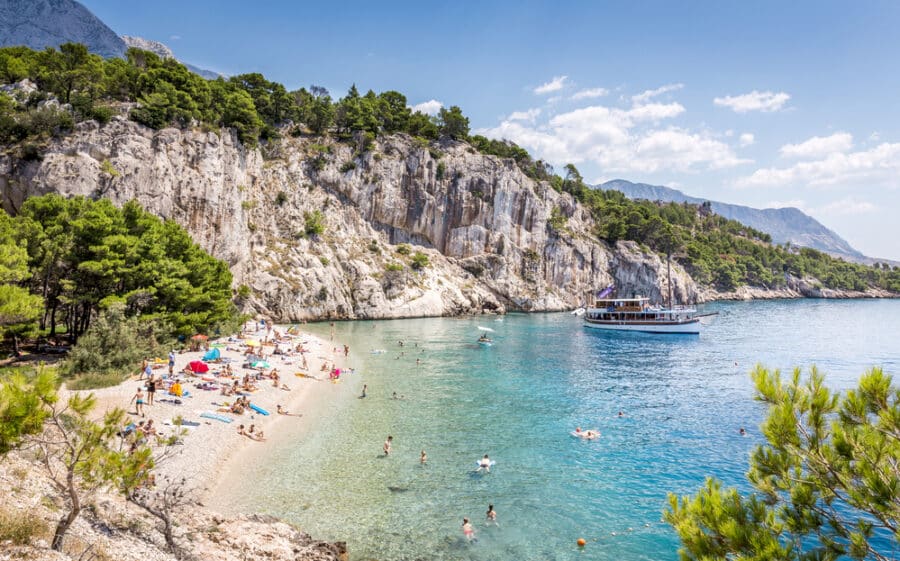 Nugal Beach In Tucepi - Makarska Croatia