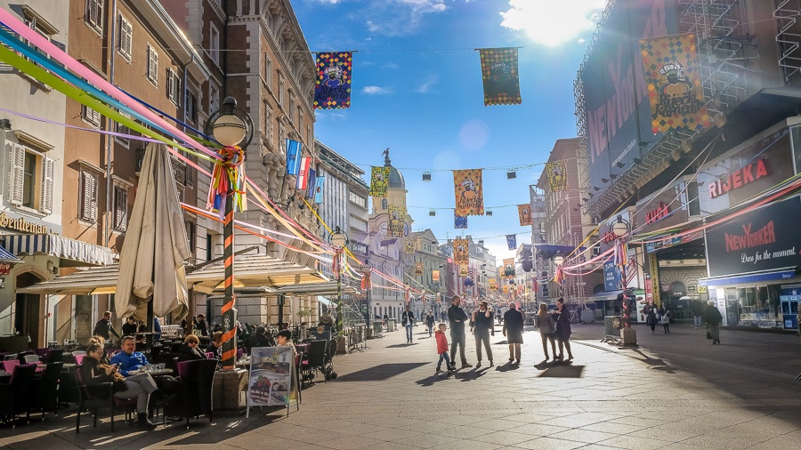 Rijeka Korzo Daytime_Rijeka Carnival Weekend