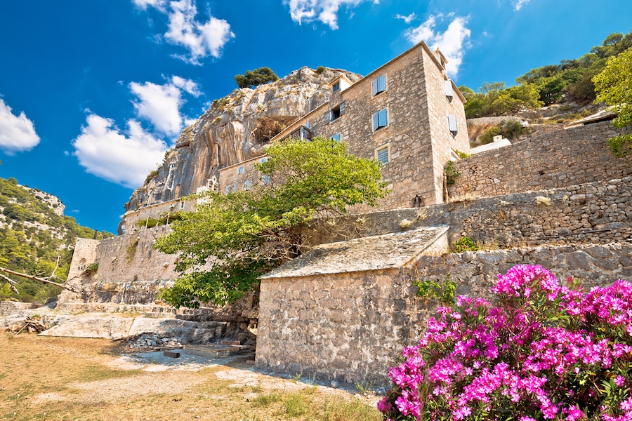 Blaca Hermitage On Brac Island In Summer