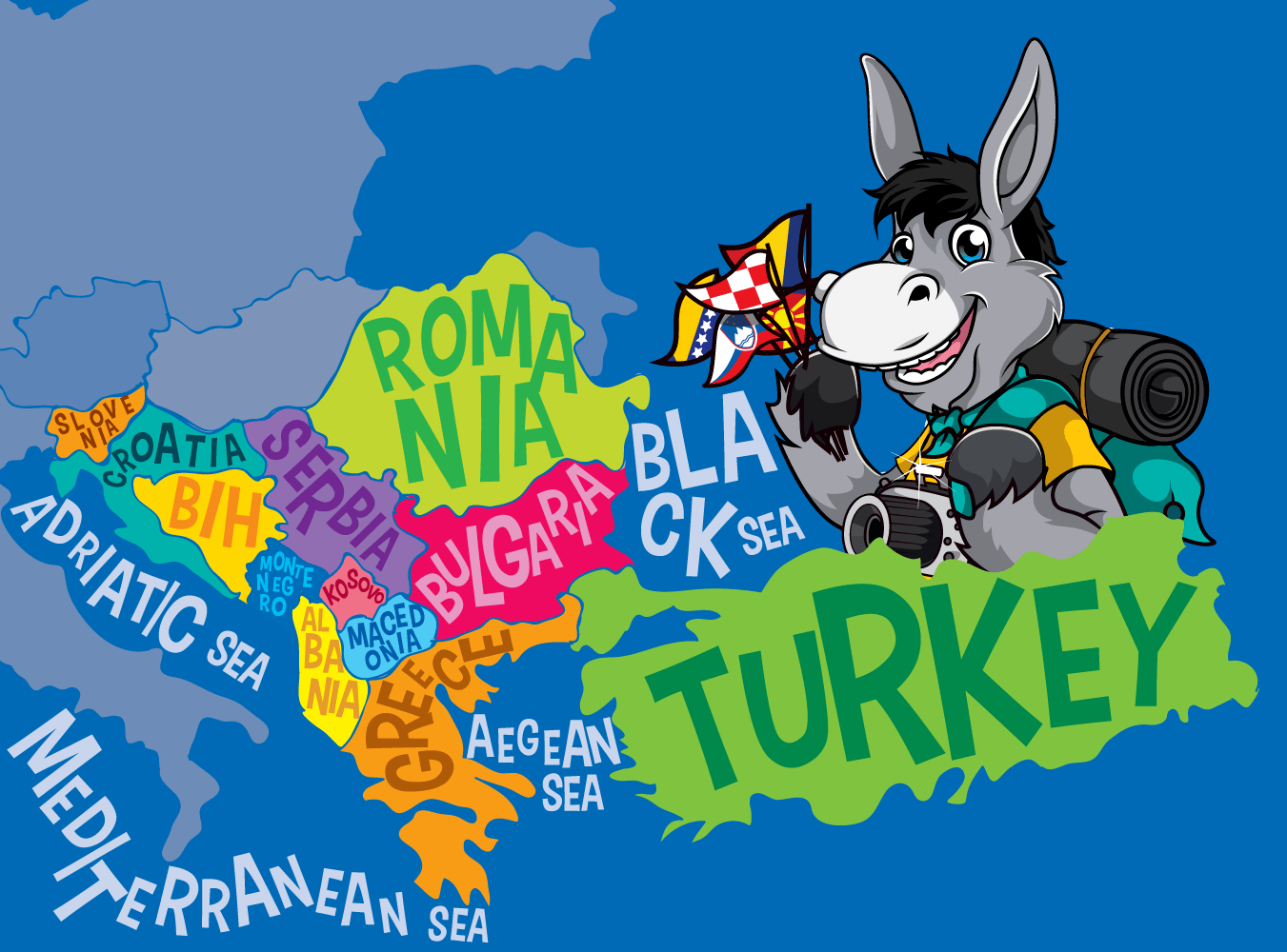 balkan mountains map