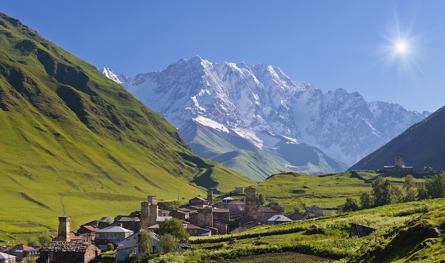 Community Ushguli, Georgia, Main Caucasian Ridge