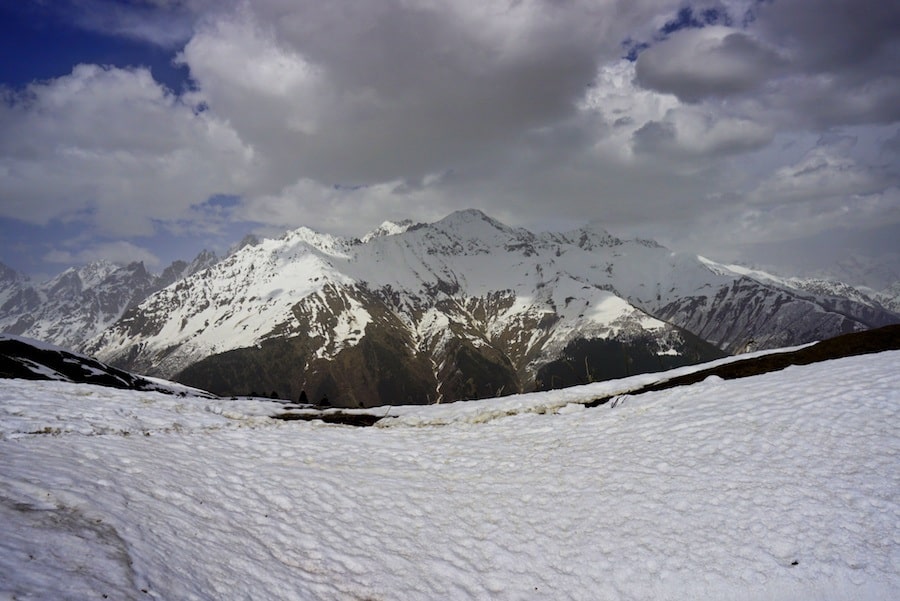 Svaneti Region Georgia _View from the Cross over Mestia. Georgia