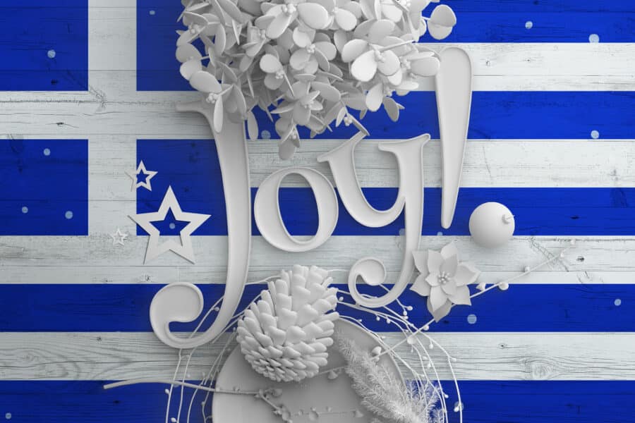 Christmas in Greece - Flag
