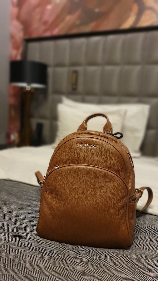 Long Haul Flight Outfit - Michael Kors Backpack