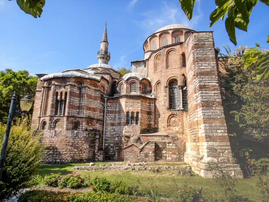 Top Land Marks In Turkey - Chora church in Istanbul. Ancient Byzantine church