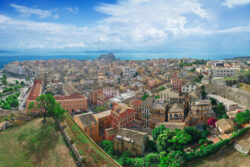Corfu With Kids Guide - Panoramic view of Corfu town