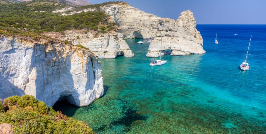 Cyclades Island Hopping - Milos Island (Kleftiko Cove)