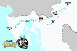 Zagreb To Rovinj To Zagreb Map