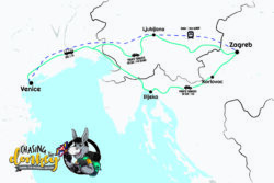 Zagreb To Venice To Zagreb Map