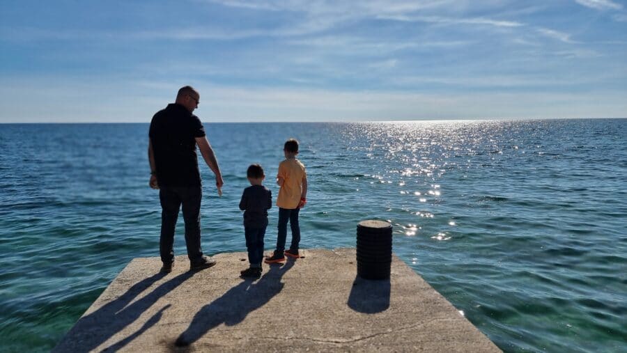 Expat in Croatia - Boys at the Marina