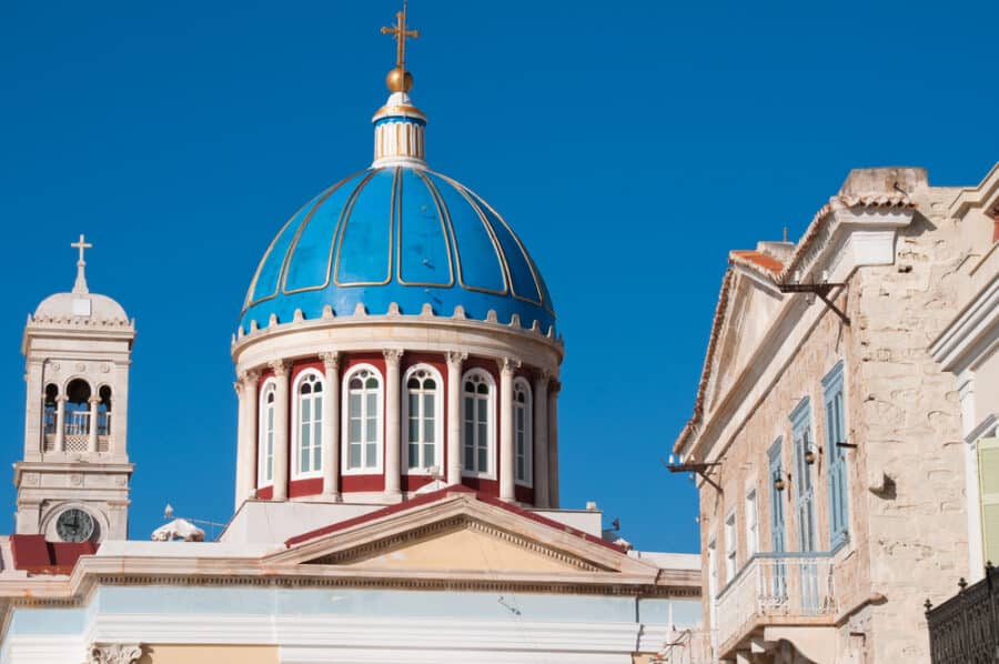 Dome of the Cathedral of Saint Nicholas, Ermoupolis Greece