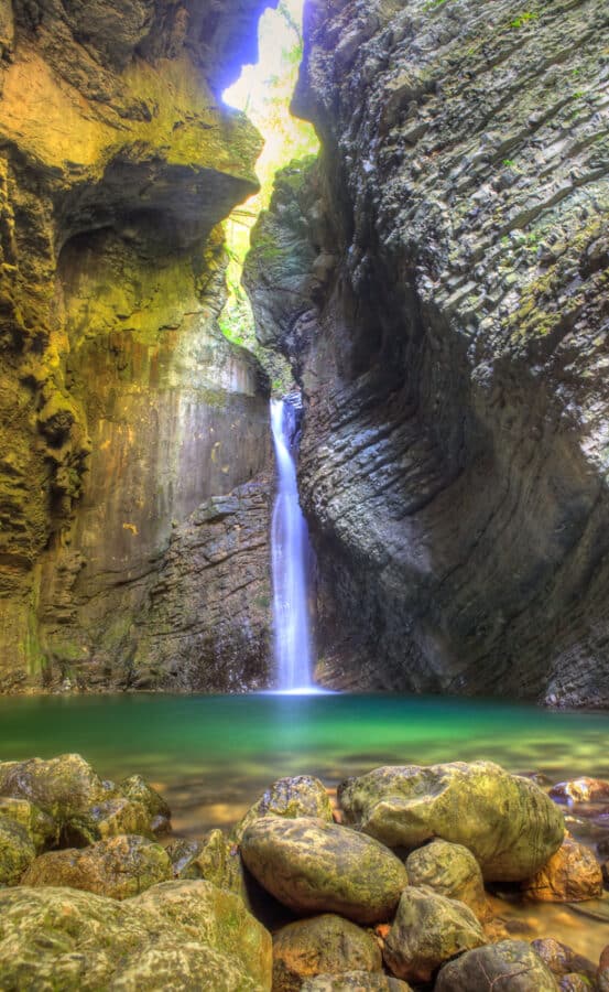 Things to do in the Soca Valley River, Slovenia - Kozjak waterfall