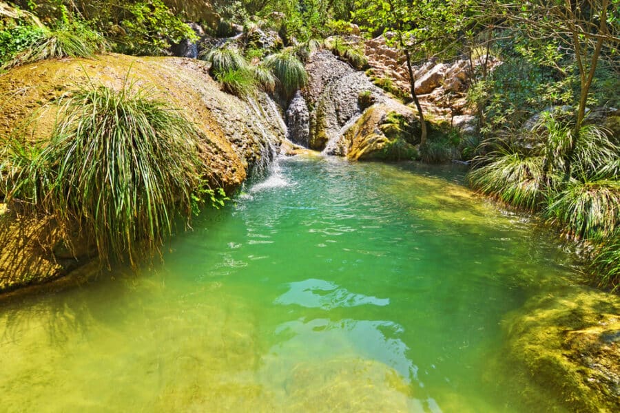 Waterfalls in Greece - Polilimnio waterfalls Peloponnese Greece