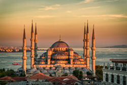 Most Beautiful Mosques In Turkey - Blue mosque in Istanbul at sunset