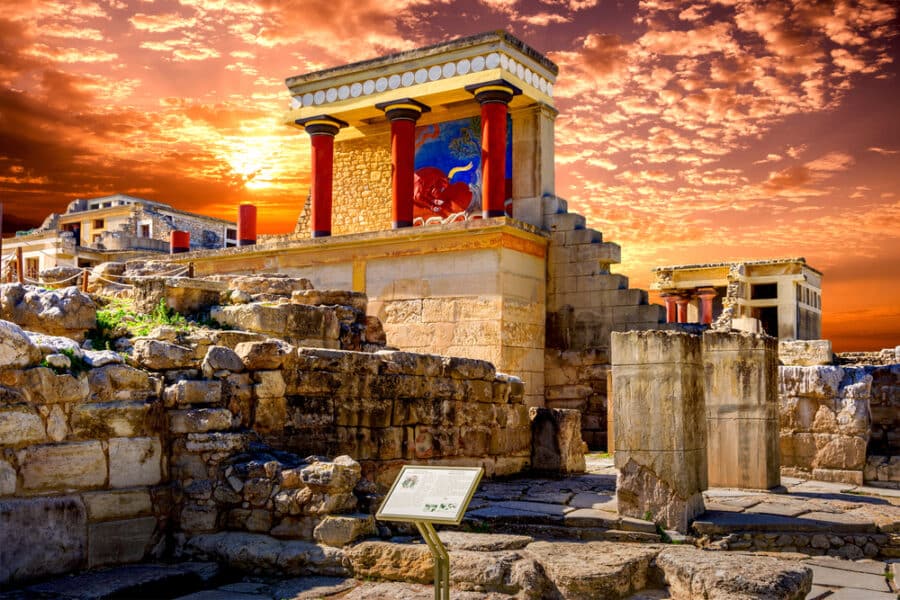 Sites archéologiques en Grèce - Palais de Knossos