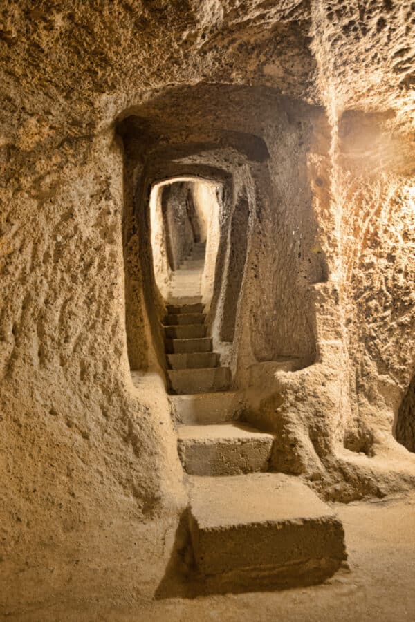 Ancient Cave City in Cappadocia - Derinkuyu