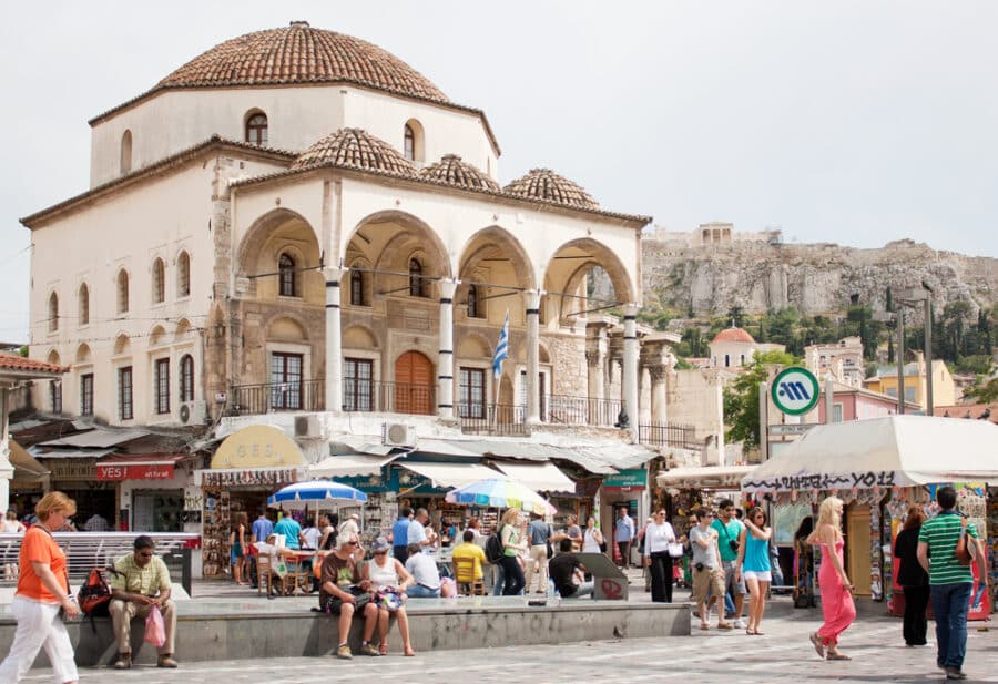 Is Athens safe - Monastiraki Square in Athens, Greece