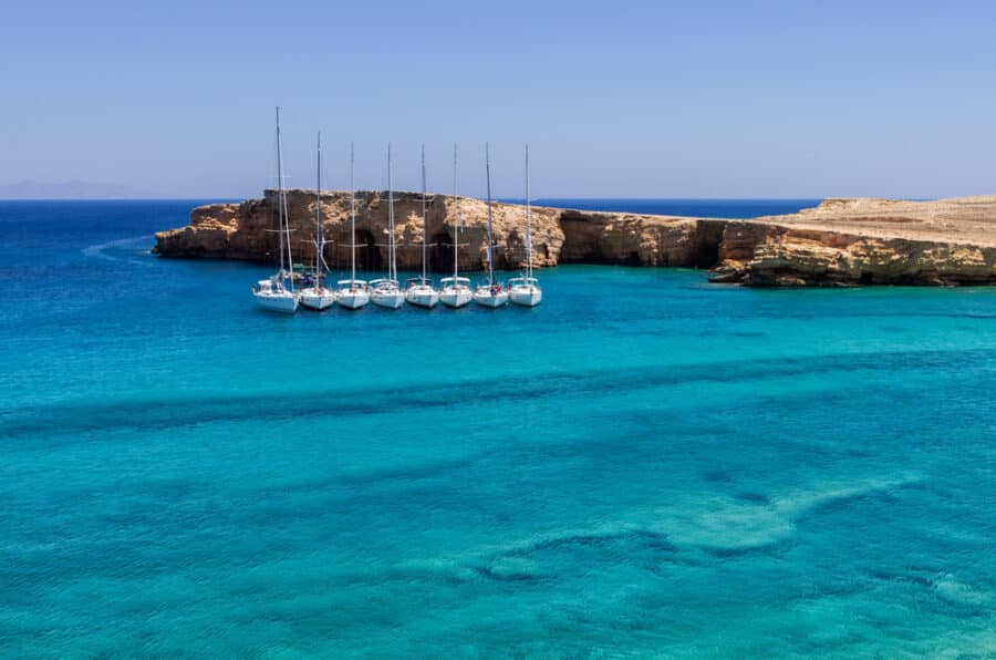 Amazing scenery in Ano Koufonisi island, Cyclades, Greece