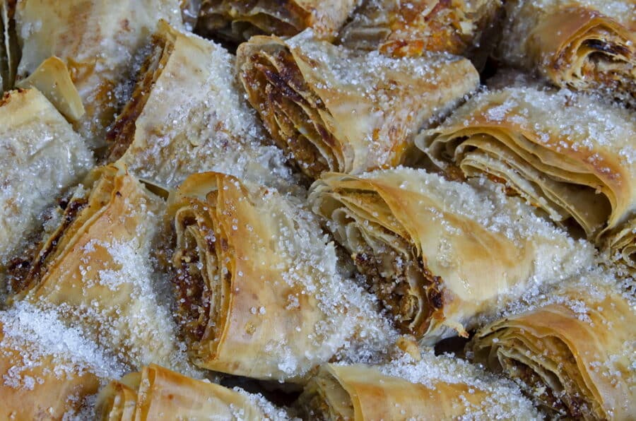 Traditional bulgarian pumpkin pastry tikvenik