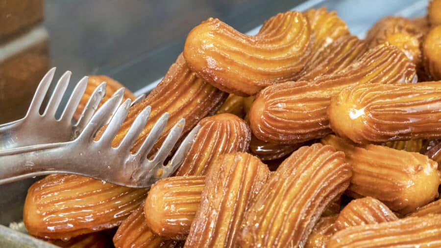 Bulgarian Dessert - Tulumbichk - Fried Dough Pastries