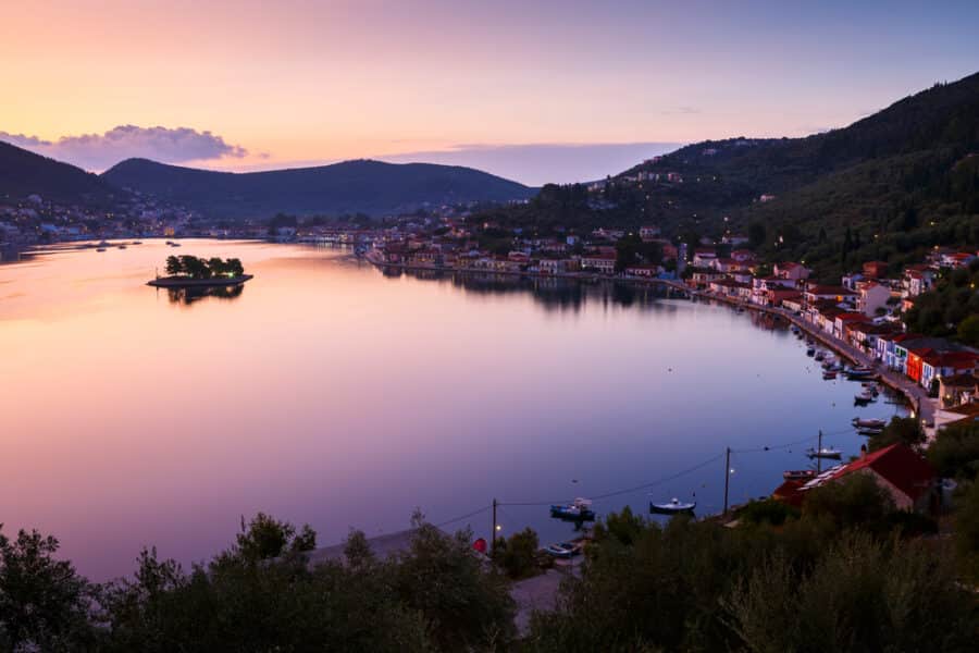 thaca Island Greece Guide - Vathy village and view of Molos Gulf