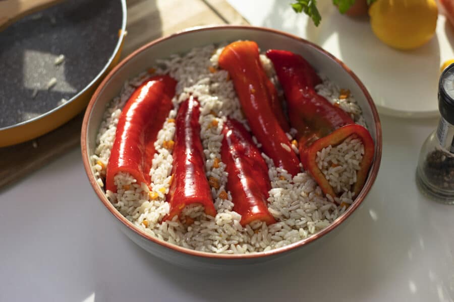 How to make Bulgarian Stuffed Peppers Recipe
