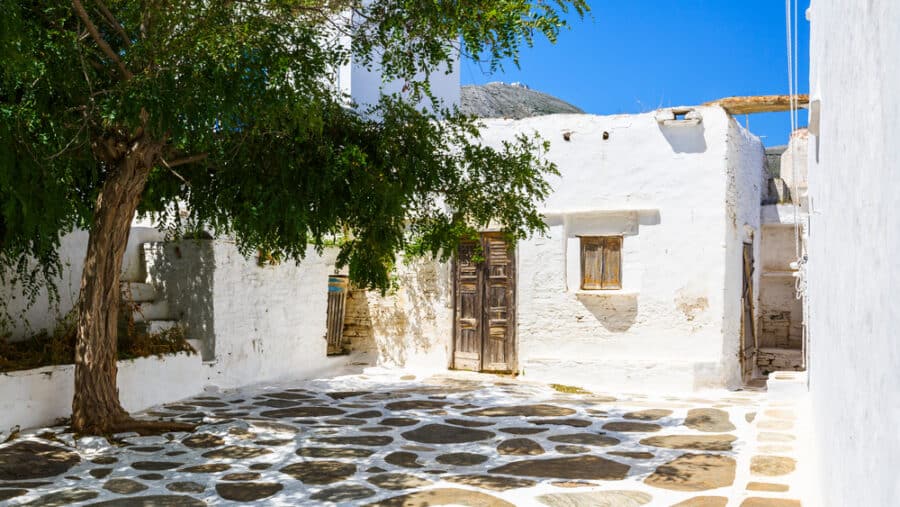 Sifnos Island - Typical Cycladic architecture in Artemonas village on Sifnos island in Greece