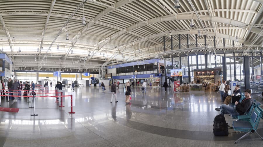 Bodrum-Milas International airport interior view