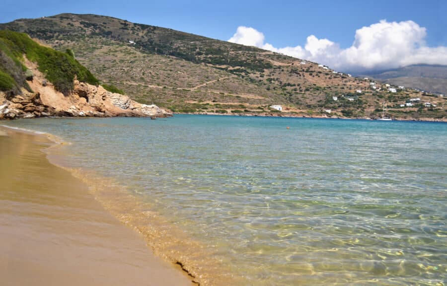 Chrissi Ammos beach Andros island Greece