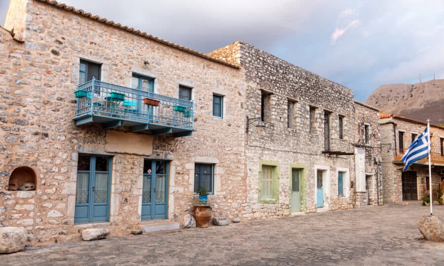 Areopoli village Greece - Mani Laconia, Peloponnese.