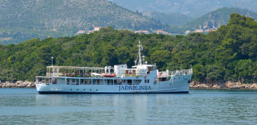 The Elaphite Island ferry