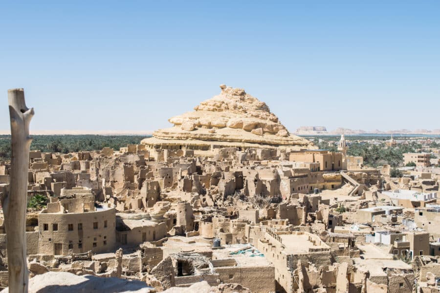 Fortress of Shali (Schali ) the old Town of Siwa oasis in Egypt _Depositphotos_234724140_S